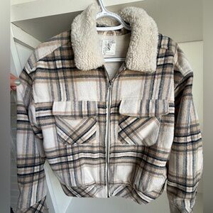 Altar'd State Cream Sherpa Jacket